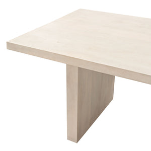 Sonoma 80" Solid Mango Wood Dining Table in Light Natural Grey Wash Finish by Diamond Sofa