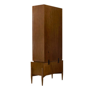 Tiger Eye - Tall Cabinet - Woodtone / Brass