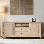 72" TV Stand, Light White Wash - FM49000AK-TV