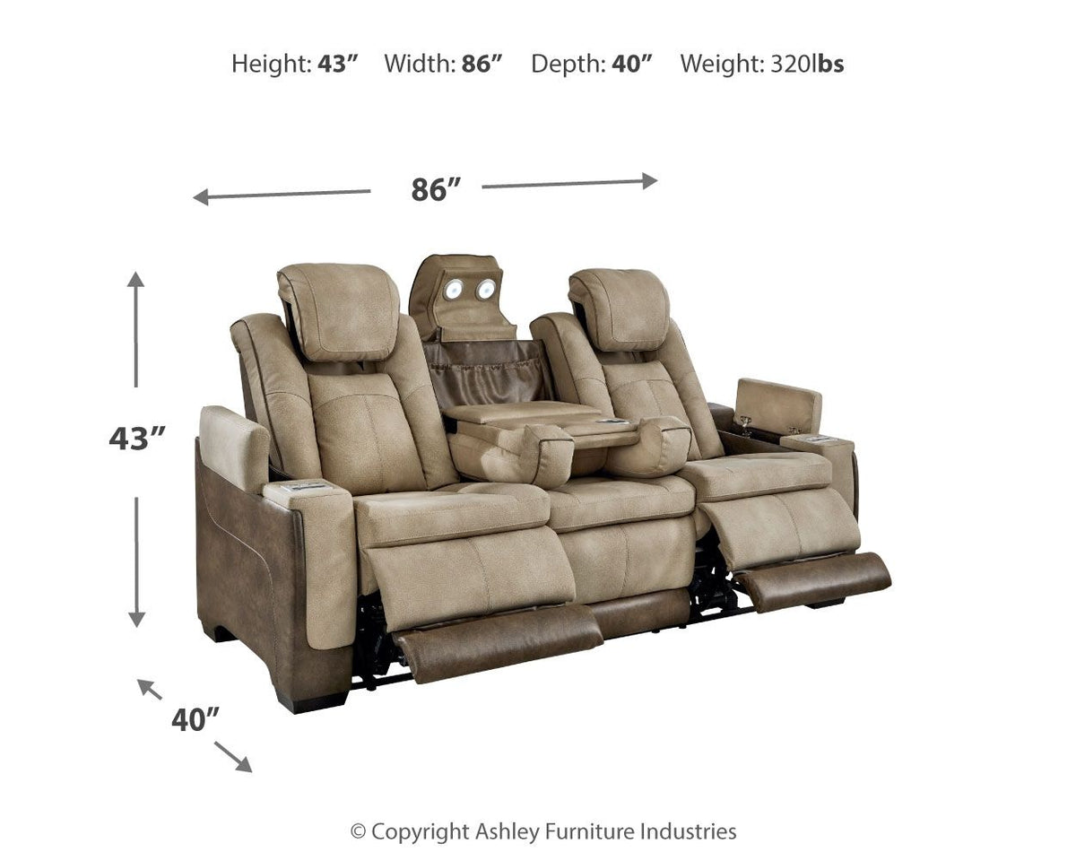 Next-Gen Durapella - Power Reclining Sofa - R&R Furniture Gallery (Fountain Valley, CA)