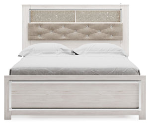 Altyra - Queen Panel Bookcase Bed With Roll Slats - White - R&R Furniture Gallery (Fountain Valley, CA)