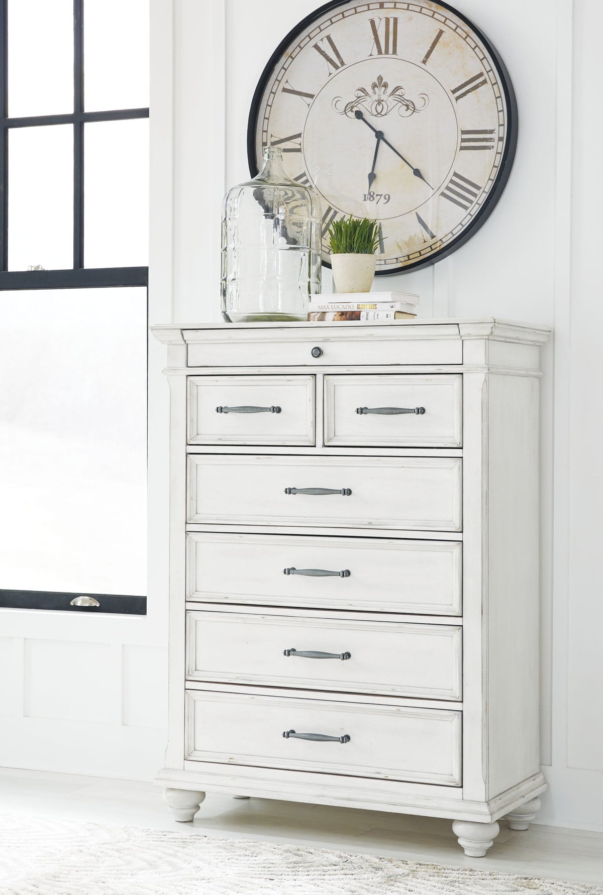 Kanwyn - Chest - Whitewash - R&R Furniture Gallery (Fountain Valley, CA)