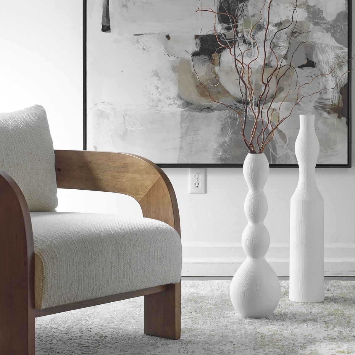 Forma - Ceramic Vases Large (Set of 2) - White