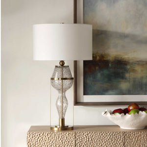 Out Of Time - Seeded Glass Table Lamp
