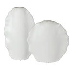 Ruffled Feathers - Modern Vases (Set of 2) - White