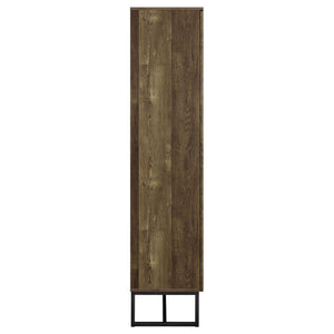 Gunderson - 8 Shelf Accent Cabinet - Oak