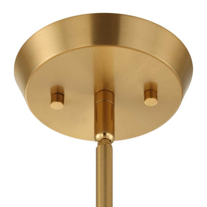 Harness - 1 Light Shade Pendant - White / Gold