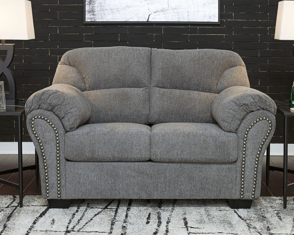 Allmaxx - Loveseat - Pewter - R&R Furniture Gallery (Fountain Valley, CA)