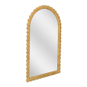 Bama - Rattan Arched Wall Mirror - Natural - R&R Furniture Gallery (Fountain Valley, CA)