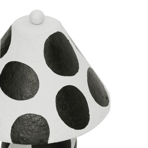 Lerici - Papier Mache Table Lamp - Black And White - R&R Furniture Gallery (Fountain Valley, CA)