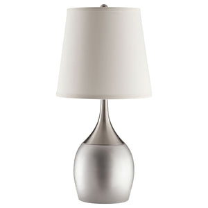 Droplet Empire - Shade Urn Table Lamp (Set of 2) - Silver