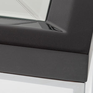 Carmela - End Table - Glossy Charcoal Sand - R&R Furniture Gallery (Fountain Valley, CA)