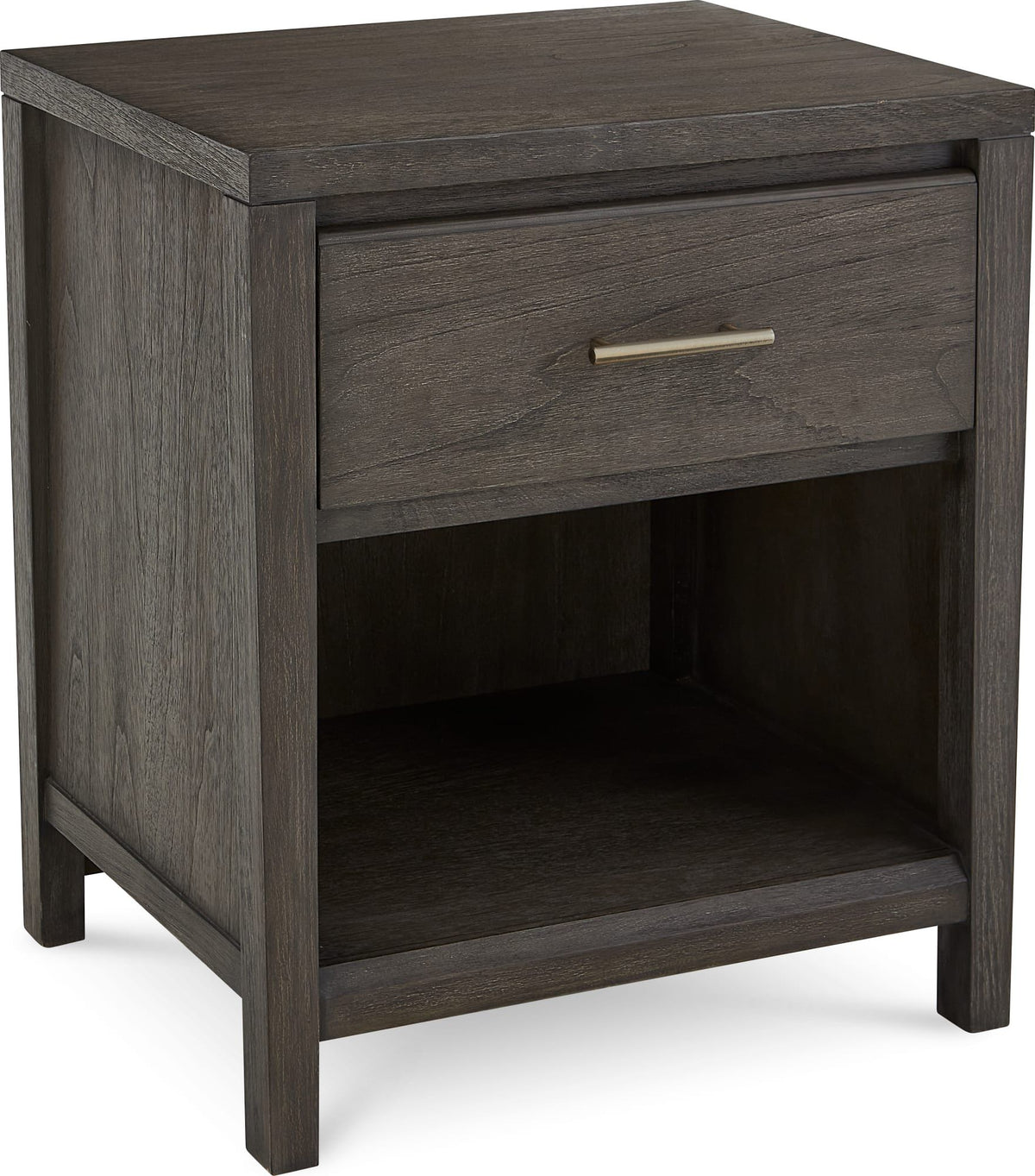 Nevis One Drawer Nightstand in Sharkskin