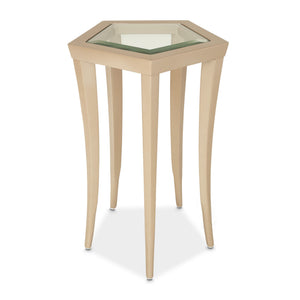 La Rachelle - Chairside Table - Champagne - R&R Furniture Gallery (Fountain Valley, CA)
