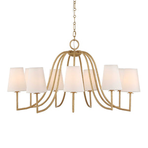 Seville - 9 Light Chandelier - Gold