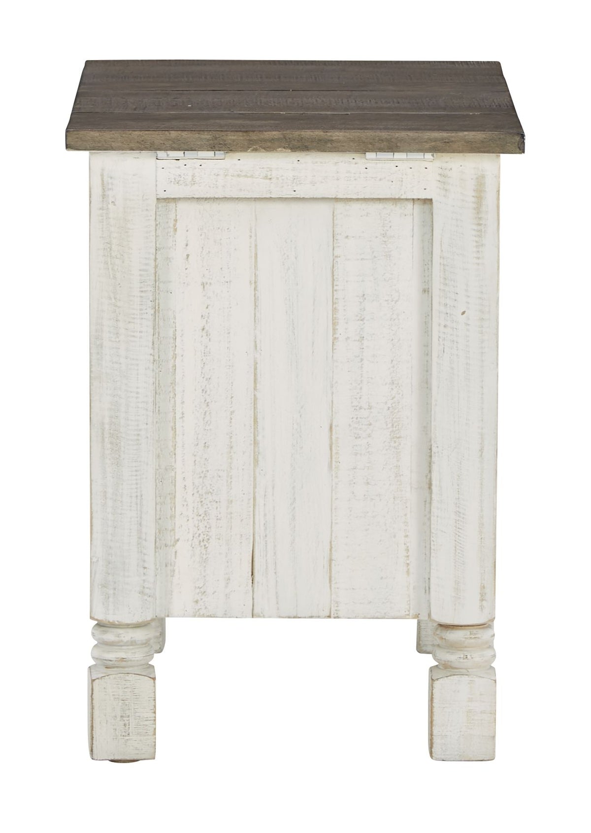 Havalance - Chair Side End Table - White / Gray - R&R Furniture Gallery (Fountain Valley, CA)