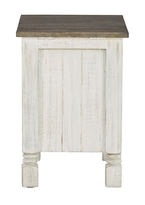 Havalance - Chair Side End Table - White / Gray - R&R Furniture Gallery (Fountain Valley, CA)