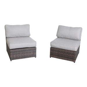 Modular 4 Person Outdoor Seating Group With Cushions - Espresso