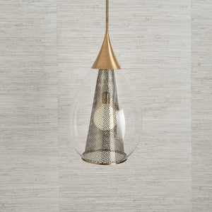 Big Drip - 1 Light Pendant - Brass