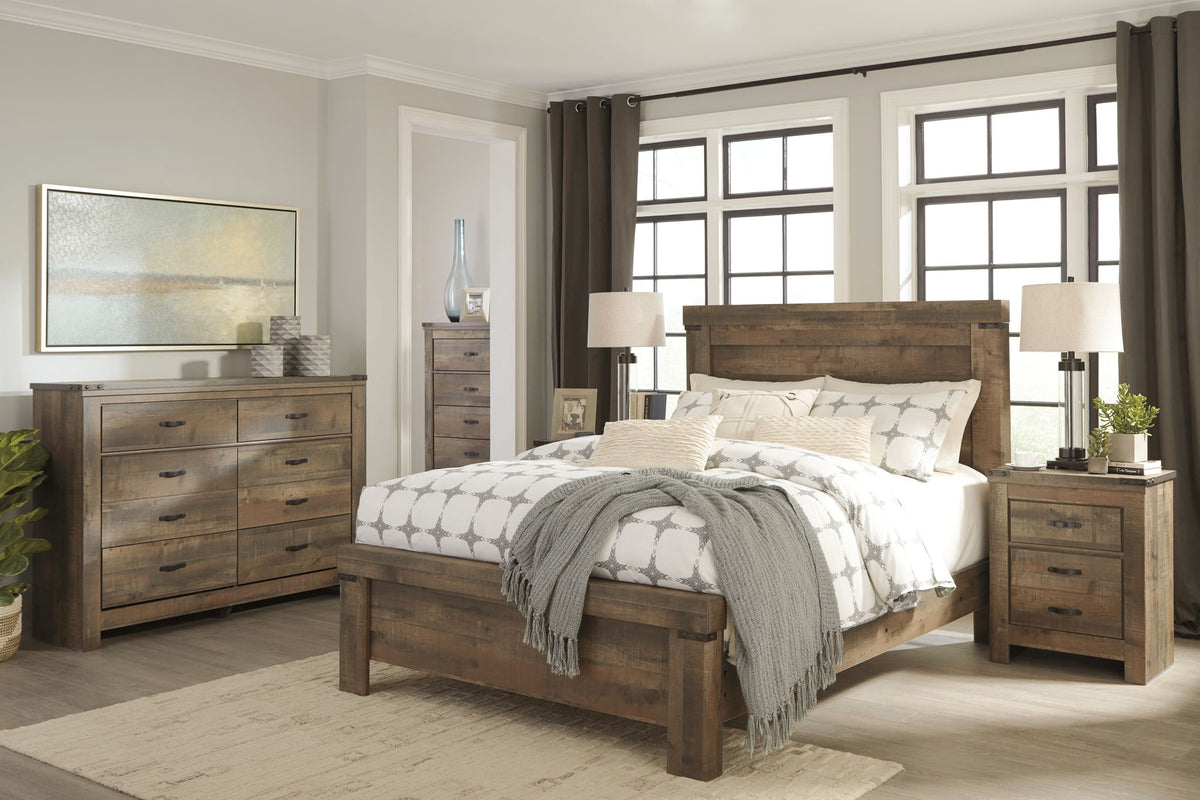 Trinell - Six Drawer Dresser - 61.34" x 15.98" x 42.99" - Brown Dark - R&R Furniture Gallery (Fountain Valley, CA)