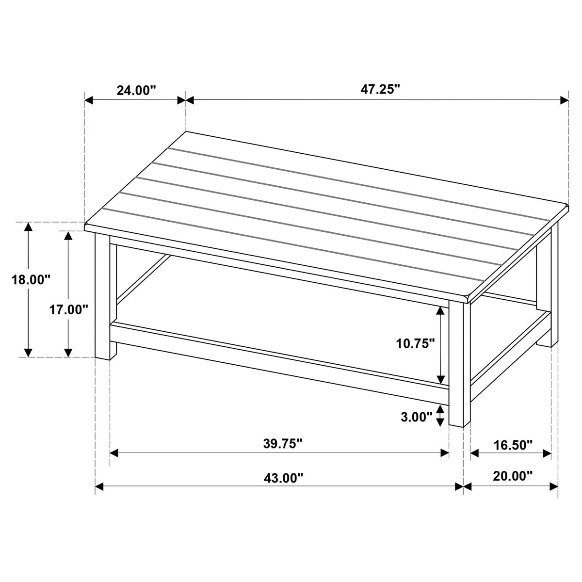 Castleton - Coffee And End Table Set With Storage