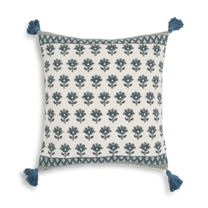 Blossom - Accent Cushion Cover - Blue - R&R Furniture Gallery (Fountain Valley, CA)