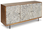 Kerrings - Accent Cabinet - Brown / Black / White - R&R Furniture Gallery (Fountain Valley, CA)