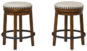 Valebeck - Upholstered Swivel Stool - R&R Furniture Gallery (Fountain Valley, CA)