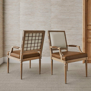French Connection - Armchair (Set of 2) - Woodtone / Beige