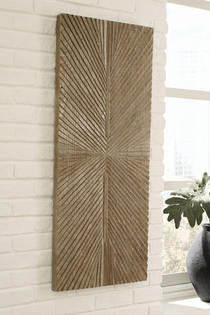 Lenora - Wall Decor - Distressed Brown - R&R Furniture Gallery (Fountain Valley, CA)