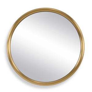 Atkinson - Modern Round Mirror - Brass