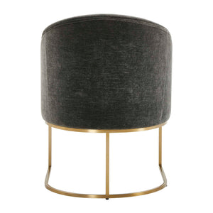 Hanni - Dining Chair - Charcoal / Gold