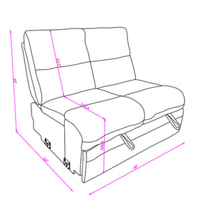 Sectional Sofa With Power Recline, USB Charging, And Storage Chaise - Gray