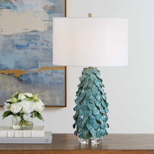 Mina - Table Lamp - Teal Blue