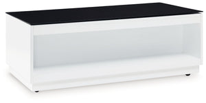 Gardoni - Rectangular Cocktail Table - White / Black - R&R Furniture Gallery (Fountain Valley, CA)