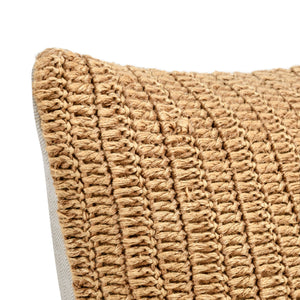 Villa Macie SLD accent pillow in honey with a soft, solid-color design