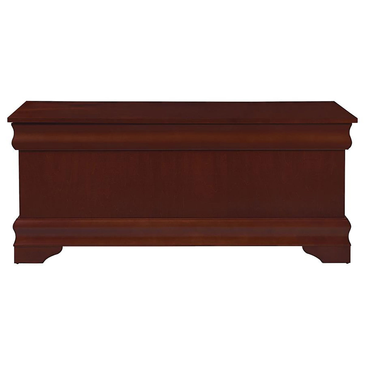 Chest With Curved Moldings And Bracket Feet - Brown