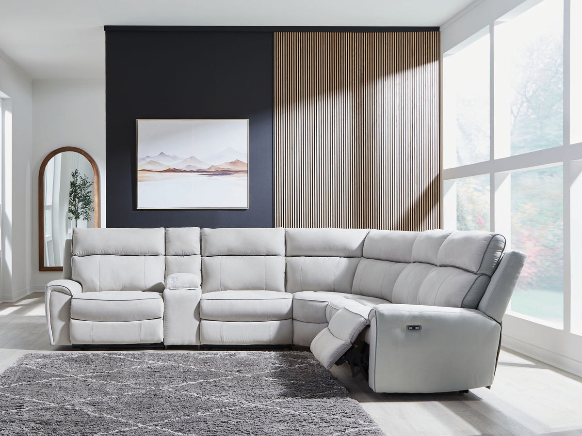 Social Pointe - Reclining Sectional - R&R Furniture Gallery (Fountain Valley, CA)