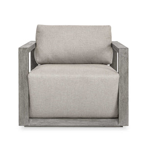 Remsen - Outdoor Lounge Chair - Weathered Gray / Dove
