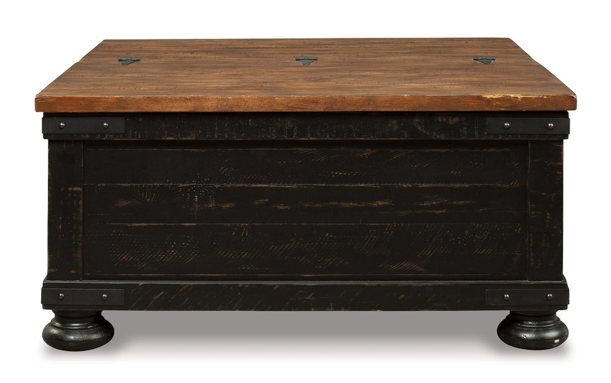 Valebeck - Lift Top Cocktail Table - Black / Brown - R&R Furniture Gallery (Fountain Valley, CA)