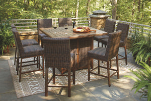 Paradise Trail - Outdoor Fire Pit Table Set - R&R Furniture Gallery (Fountain Valley, CA)