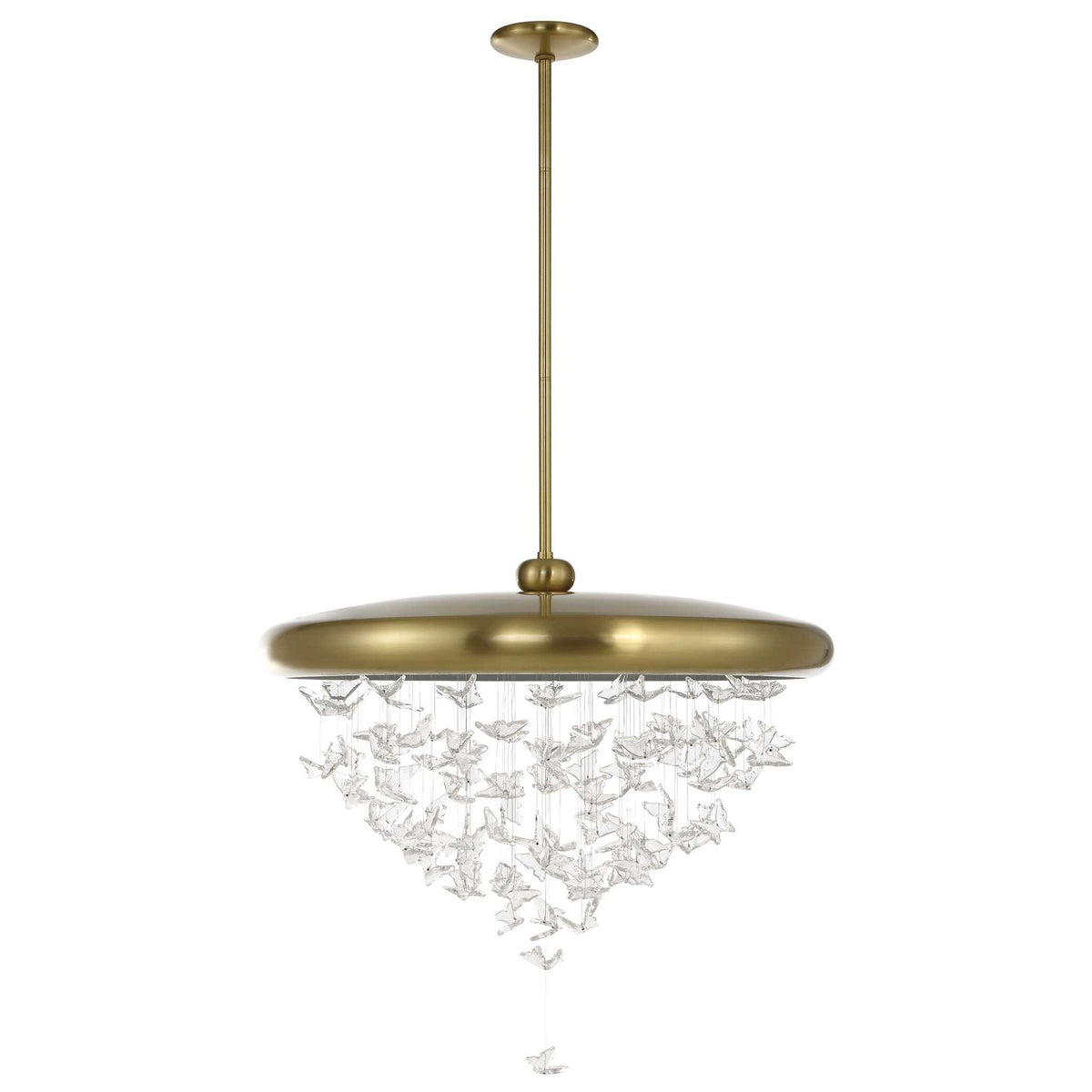 Butterfly Effect - Pendant - Bright Brass
