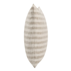Villa Linna accent pillow, 24 x 24 inches, in ivory and natural tones, featuring a textured design