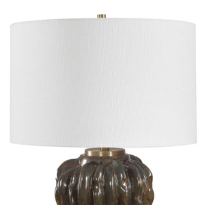 Jaudon - Stacked Table Lamp - Black / Bronze / Brown