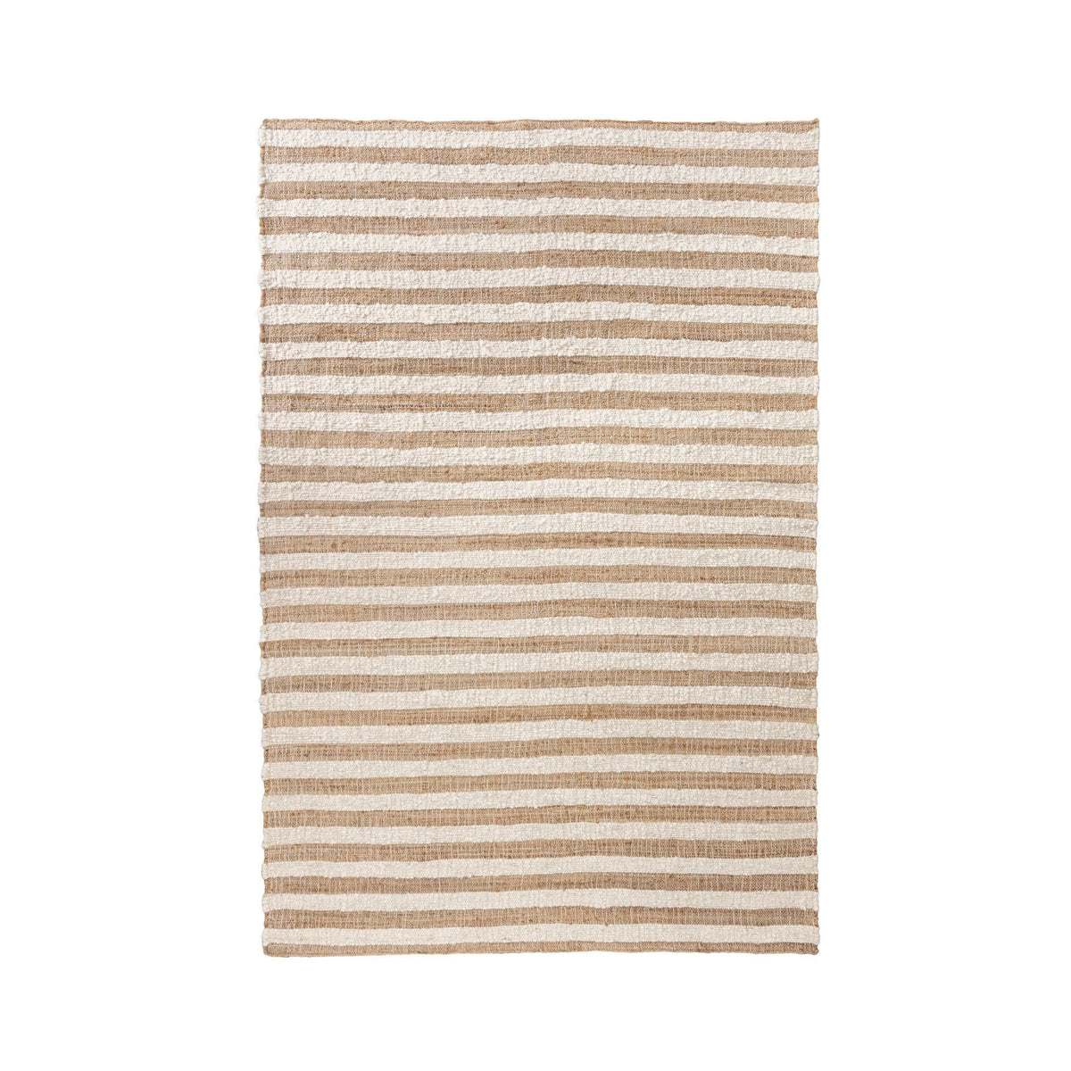 Classic Home Rhodes Stripe Area Rug featuring a modern, multicolored striped pattern on soft woven fabric.