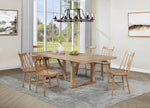 Middleton 7-piece Extension Leaf Dining Set Natural Brown