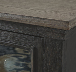 Tyler Creek - Extra Large TV Stand - Black / Gray - R&R Furniture Gallery (Fountain Valley, CA)