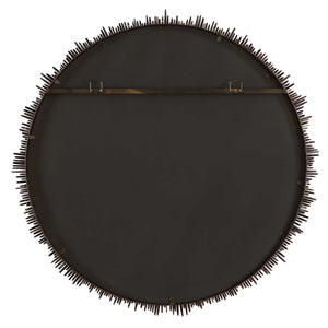 Tiger Sea Urchin - Round Mirror - Brown / Green