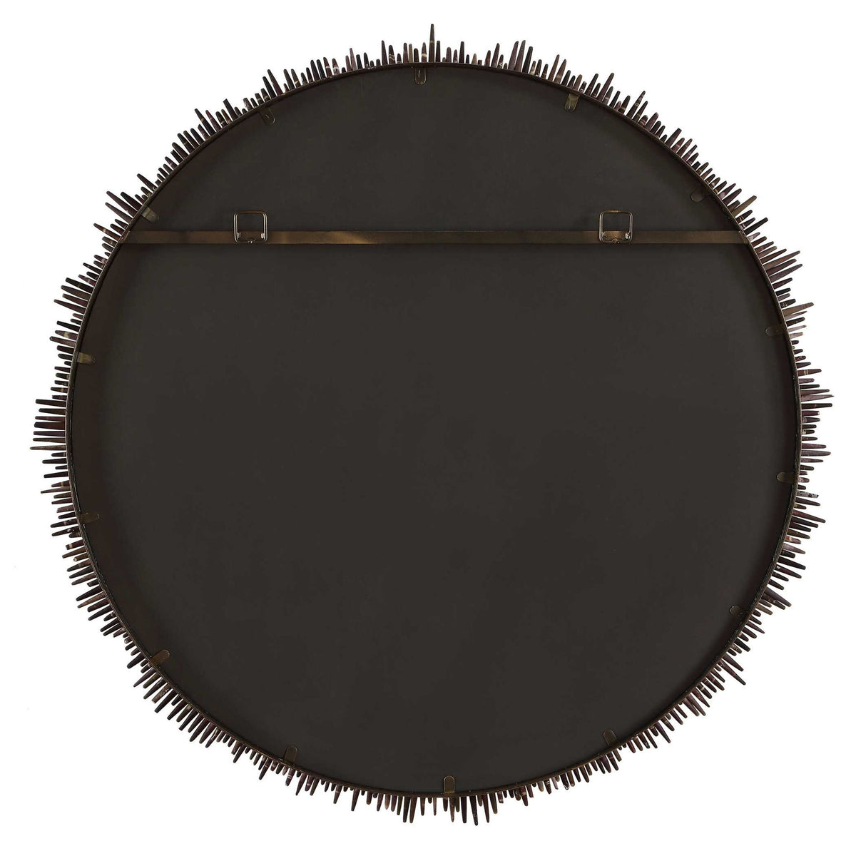 Tiger Sea Urchin - Round Mirror - Brown / Green