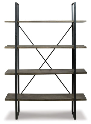Gilesgrove - Bookcase - Black / Gray - R&R Furniture Gallery (Fountain Valley, CA)